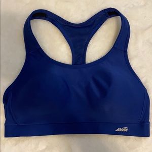 Blue sports bra